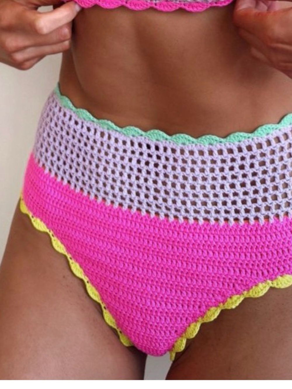 BeachRiot Crochet  Bikini- Winona top and Wyatt Bottoms - Picture 7 of 9